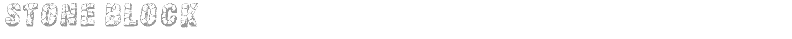 Stone block font preview
